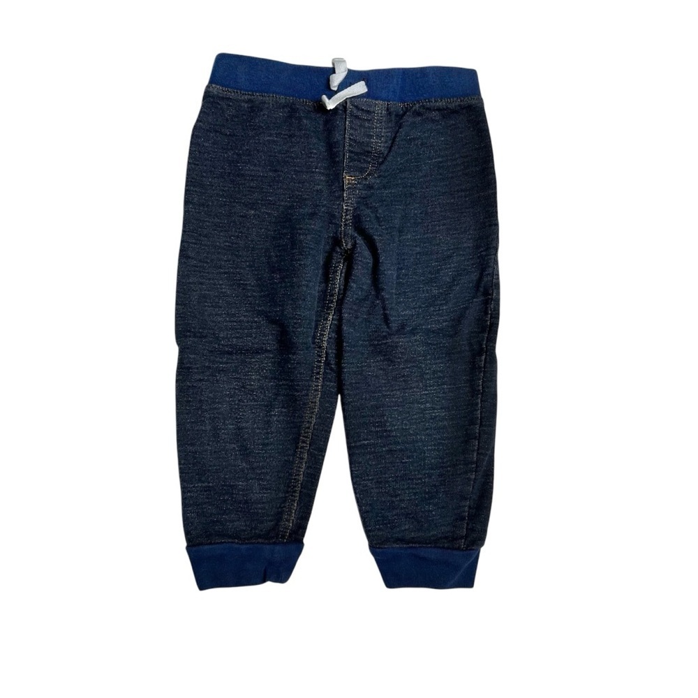 Carter's Blue Sweatpants‎ with Ribbed Cuffs and Drawstring